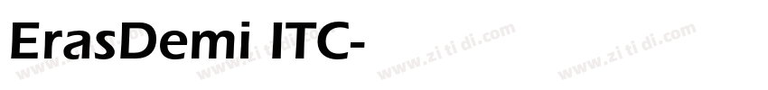 ErasDemi ITC字体转换